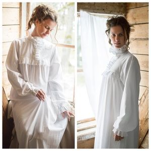 Madde Vintage Nightwear, Victorian Nightwear, Nightgown for women, Long Cotton.